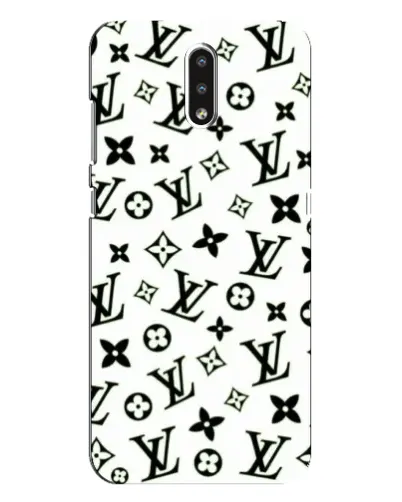 Чехол для Nokia 2.3 с картинкой «Монохромный хаос LV»