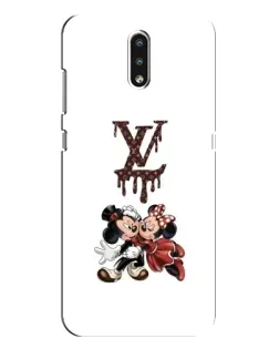 Чехол для Nokia 2.3 с картинкой «LV и Микки Маус»