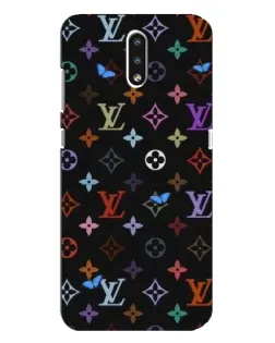 Чехол для Nokia 2.3 с картинкой «Цветная монограмма LV»