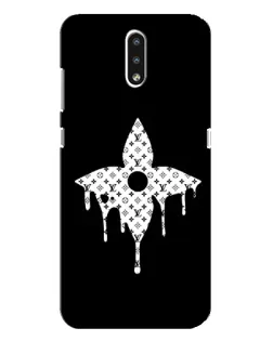 Чехол для Nokia 2.3 с картинкой «Цветочная монограмма»