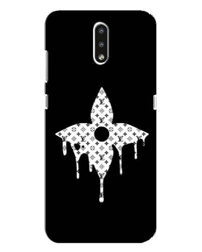 Чехол для Nokia 2.3 с картинкой «Цветочная монограмма»