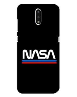 Чехол для Nokia 2.3 с картинкой «NASA — классика Red Blue»
