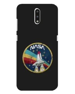 Чехол для Nokia 2.3 с картинкой «NASA — эмблема миссии»