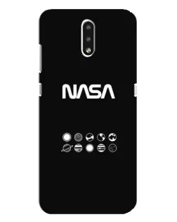 Чехол для Nokia 2.3 с картинкой «NASA — технический принт»