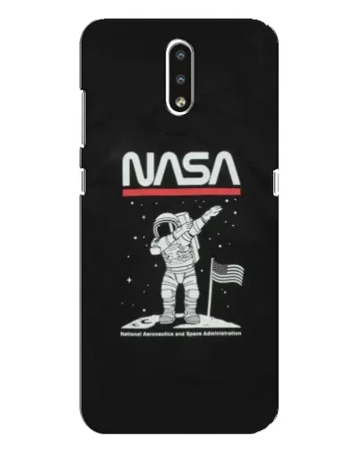 Чехол для Nokia 2.3 с картинкой «NASA — шагаем по Луне»