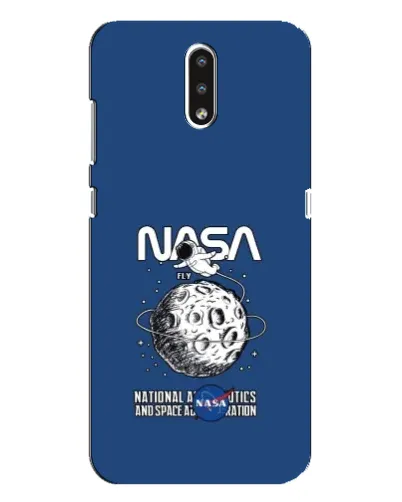 Чехол для Nokia 2.3 с картинкой «NASA — лунная миссия»