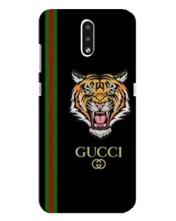 Чехол для Nokia 2.3 с картинкой «Тигр Gucci»