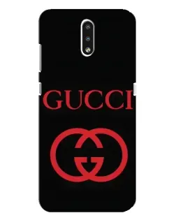 Чехол для Nokia 2.3 с картинкой «Gucci — красный логотип»