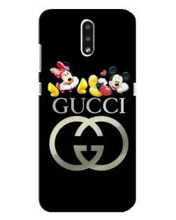 Чехол для Nokia 2.3 с картинкой «Gucci — герои Disney»