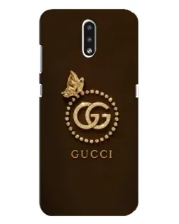Чехол для Nokia 2.3 с картинкой «Gucci — золотая бабочка»