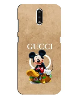 Чехол для Nokia 2.3 с картинкой «Микки Маус Gucci — крафт»