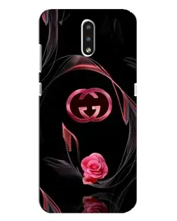 Чехол для Nokia 2.3 с картинкой «Gucci — неоновая роза»
