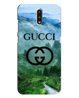 Чехол для Nokia 2.3 с картинкой «Gucci — горный пейзаж»