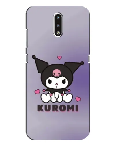 Чехол для Nokia 2.3 с картинкой «Kuromi — фиолетовый арт»