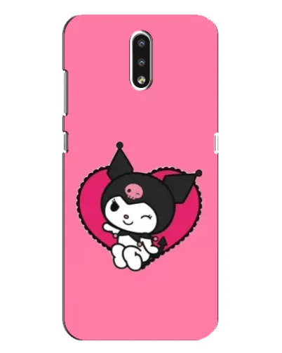 Чехол для Nokia 2.3 с картинкой «Kuromi — любовь в сердце»