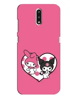 Чехол для Nokia 2.3 с картинкой «Kuromi и My Melody»
