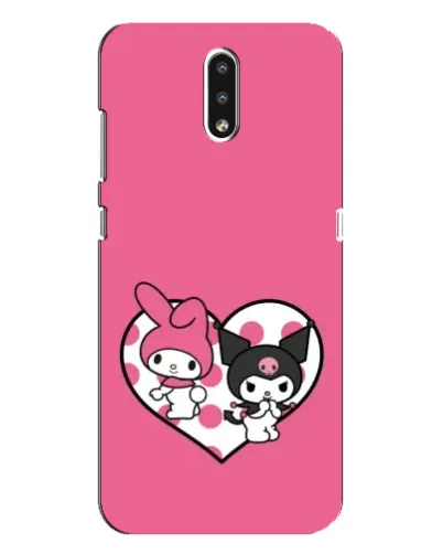 Чехол для Nokia 2.3 с картинкой «Kuromi и My Melody»