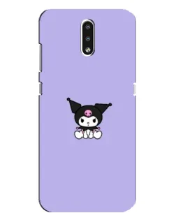 Чехол для Nokia 2.3 с картинкой «Kuromi — фиолетовый минимализм»