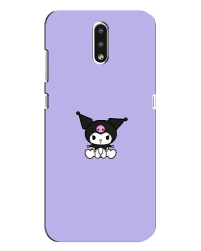 Чехол для Nokia 2.3 с картинкой «Kuromi — фиолетовый минимализм»