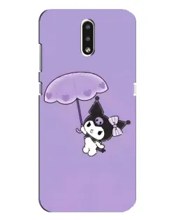 Чехол для Nokia 2.3 с картинкой «Kuromi с зонтиком»