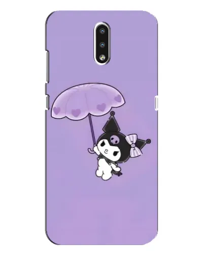 Чехол для Nokia 2.3 с картинкой «Kuromi с зонтиком»