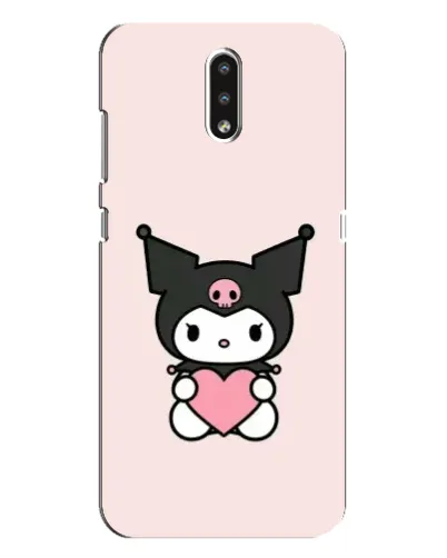 Чехол для Nokia 2.3 с картинкой «Kuromi и сердце»