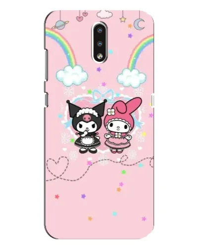 Чехол для Nokia 2.3 с картинкой «My Melody и Kuromi»