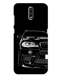 Чехол для Nokia 2.3 с картинкой «Темный силуэт BMW»