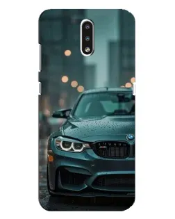 Чехол для Nokia 2.3 с картинкой «BMW в огнях города»