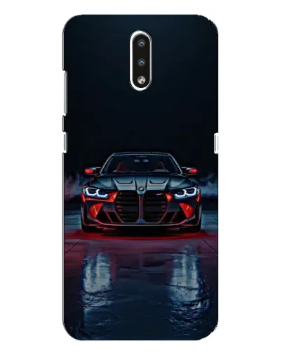 Чехол для Nokia 2.3 с картинкой «BMW на мокрой дороге»