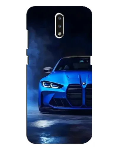 Чехол для Nokia 2.3 с картинкой «Голубая BMW M4»