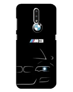 Чехол для Nokia 2.3 с картинкой «Минималистичный принт BMW M3»