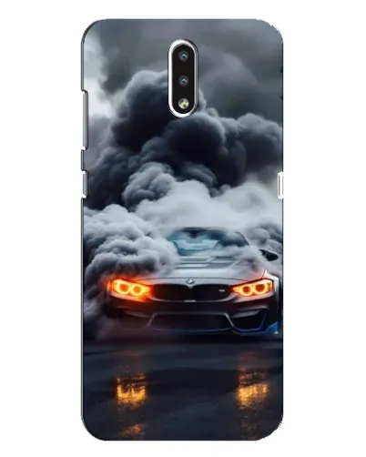 Чехол для Nokia 2.3 с картинкой «BMW в дыму»
