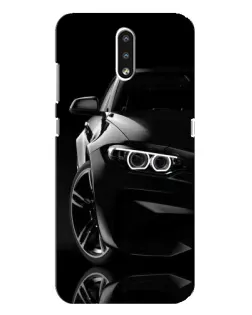 Чохол для Nokia 2.3 з картинкою «Чорна BMW — профіль»