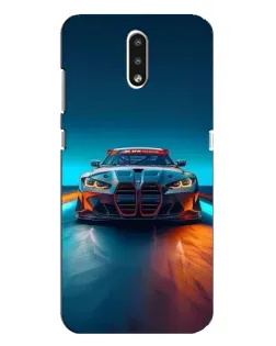 Чохол для Nokia 2.3 з картинкою «BMW — вогні неону»