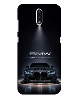 Чохол для Nokia 2.3 з картинкою «BMW крізь нічне місто»