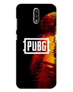 Чехол для Nokia 2.3 с картинкой «Яркий логотип PUBG»