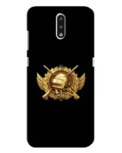Чехол для Nokia 2.3 с картинкой «PUBG — оранжевый градиент»