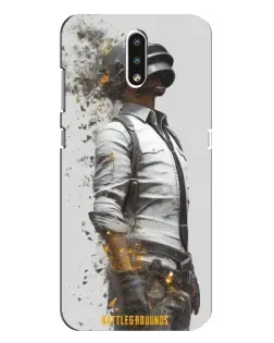 Чехол для Nokia 2.3 с картинкой «PUBG — боец в пыли»