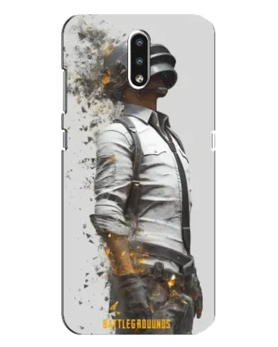 Чехол для Nokia 2.3 с картинкой «PUBG — боец в пыли»