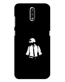 Чехол для Nokia 2.3 с картинкой «PUBG — белый шлем»