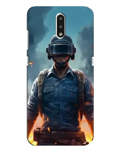 Чехол для Nokia 2.3 с картинкой «PUBG — реалистичный герой»