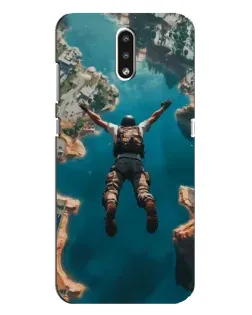 Чехол для Nokia 2.3 с картинкой «PUBG — свободное падение»