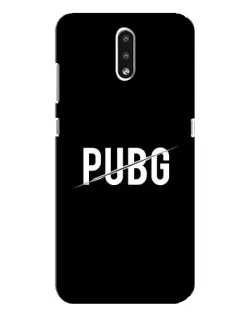 Чехол для Nokia 2.3 с картинкой «PUBG — белый логотип»