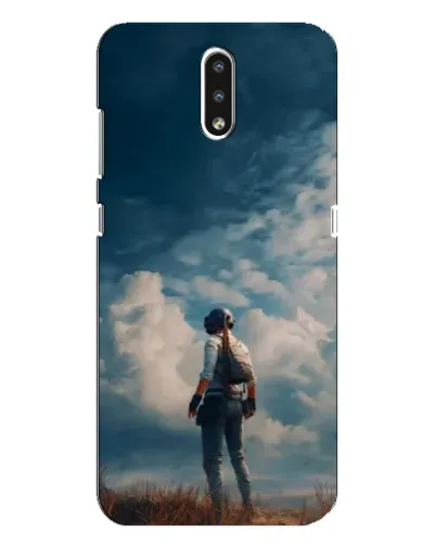 Чехол для Nokia 2.3 с картинкой «Герой PUBG на скале»