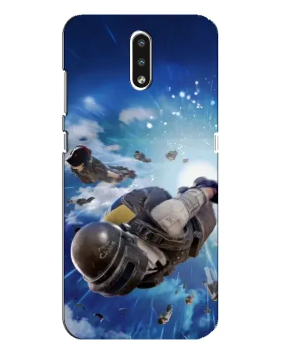 Чехол для Nokia 2.3 с картинкой «Десант PUBG — прыжок»