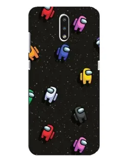 Чехол для Nokia 2.3 с картинкой «Космический паттерн Among Us»