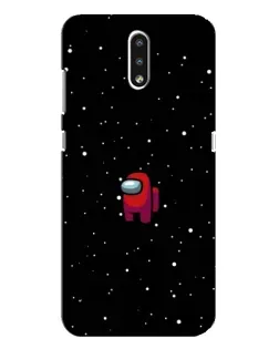 Чехол для Nokia 2.3 с картинкой «Красный Among Us»