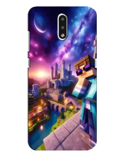 Чехол для Nokia 2.3 с картинкой «Стив и космос»