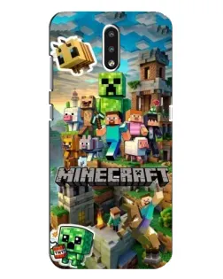 Чехол для Nokia 2.3 с картинкой «Замок Minecraft»